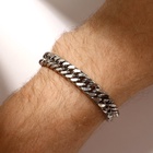 Браслет «Гладиатор» крупные звенья, цвет серебро, 18 см 9690726