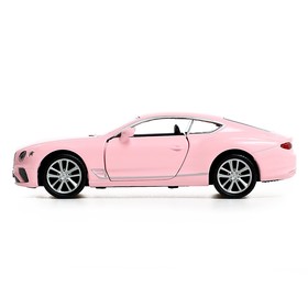 Машина металлическая BENTLEY CONTINENTAL GT, 1:32, инерция, цвет матовый розовый