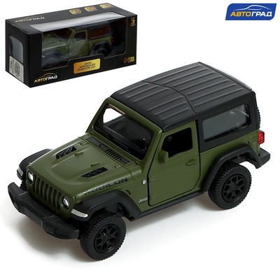 Машина металлическая JEEP WRANGLER, 1:32, инерция, цвет матовый зелёный