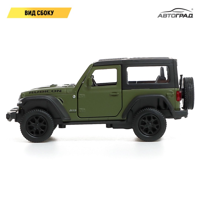 Машина металлическая JEEP WRANGLER, 1:32, инерция, цвет матовый зелёный