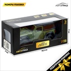 Машина металлическая JEEP WRANGLER, 1:32, инерция, цвет матовый зелёный - Фото 6