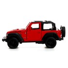 Машина металлическая JEEP WRANGLER, 1:32, инерция, цвет матовый красный - Фото 2