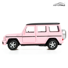 Машина металлическая MERCEDES-BENZ G63 AMG, 1:32, инерция, цвет матовый розовый - Фото 6