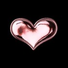 Аппликация «Сердечко», 3,9 × 2,7 см, 10 шт, цвет розовый - Фото 2