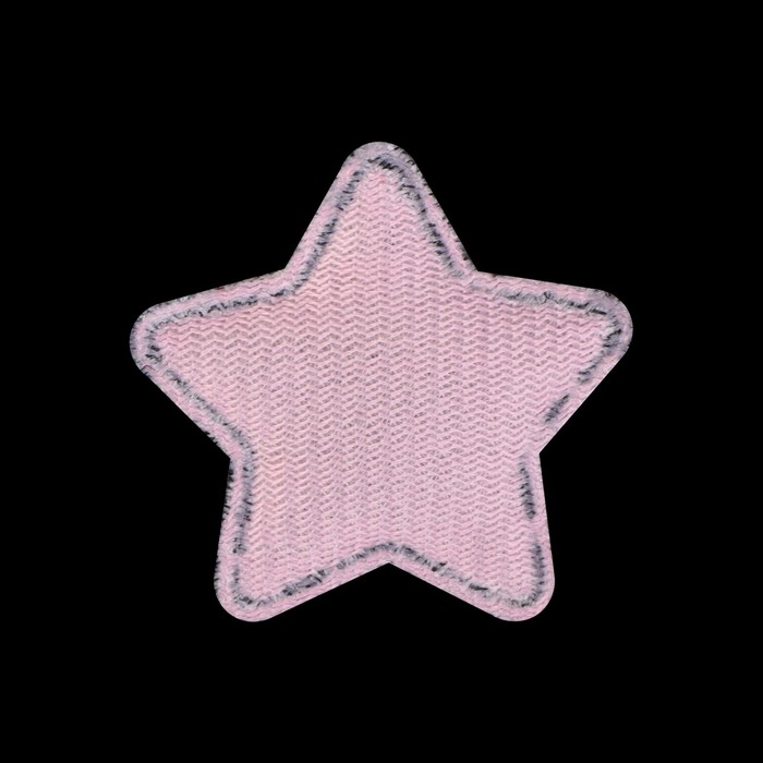 Аппликация с пайетками «Звезда», 3,7 × 3,7см, 10 шт, цвет розовый