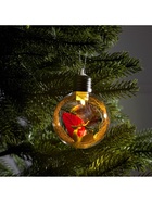 Ёлочный шар «Олень», d=8 см, 1 LED, от батареек, свечение тёплое белое - Фото 4