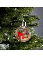 Ёлочный шар «Олень», d=8 см, 1 LED, от батареек, свечение тёплое белое - Фото 5