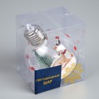 Ёлочный шар «Пятнистый оленёнок», батарейки, 1 LED, свечение тёплое белое - Фото 4