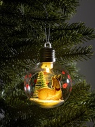 Ёлочный шар «Пятнистый оленёнок», d=8 см, 1 LED, от батареек, свечение тёплое белое - Фото 4