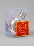 Ёлочный шар «Пятнистый оленёнок», d=8 см, 1 LED, от батареек, свечение тёплое белое 9594241 - фото 16954044