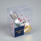 Ёлочный шар «Снеговик», батарейки, 1 LED, свечение тёплое белое - Фото 4