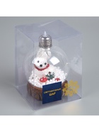 Ёлочный шар «Зайка», 10×13 см, 1 LED, от батареек, свечение тёплое белое - Фото 7