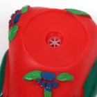 Игрушка пищащая для собак "Новогодняя кость с бантиком", виниловая, 18 х 5,6 х 4 см, красная - Фото 4