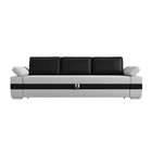 Прямой диван «Канкун», механизм дельфин, экокожа, цвет белый / чёрный - Фото 2