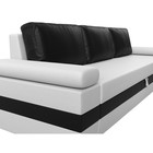 Прямой диван «Канкун», механизм дельфин, экокожа, цвет белый / чёрный - Фото 4