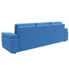 Прямой диван «Канкун», механизм дельфин, велюр, цвет голубой - Фото 5