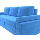 Угловой диван «Канкун», механизм дельфин, велюр, угол левый, цвет голубой - Фото 4