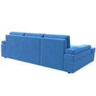 Угловой диван «Канкун», механизм дельфин, велюр, угол левый, цвет голубой - Фото 6