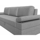Угловой диван «Канкун», механизм дельфин, рогожка, угол левый, цвет серый - Фото 4