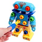 Конструктор винтовой «Робот Тоби», 11 болтов, телескопические руки - Фото 4