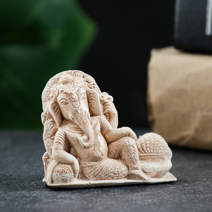 Фигура "Ганеша индийский" слоновая кость, 5х2х5см - Фото 1