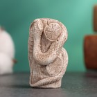 Фигурка гипс «Змея» слоновая кость, 5×3×3 см - фото 68919298