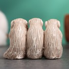 Фигура "Три обезьяны" слоновая кость, 3х5х2см - Фото 3