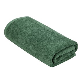Полотенце махровое «Моно», 400 гр, размер 50х100 см, цвет зелёный