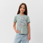 Футболка детская MINAKU "Gummy bear", цвет аквамарин, рост 104 см - фото 319657228