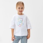 Футболка детская MINAKU "Gummy bear", цвет белый, рост 110 см - Фото 2