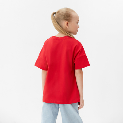 Футболка детская MINAKU Gummy bear, красная, рост 110 см