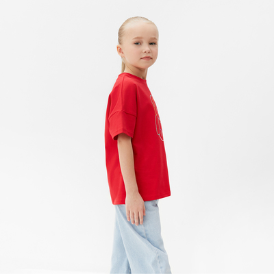 Футболка детская MINAKU Gummy bear, красная, рост 110 см