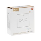 Выключатель MOES Gang Smart Switch Sensor ZS-EU3, Zigbee, 3 кнопки, таймер, расписание - Фото 2