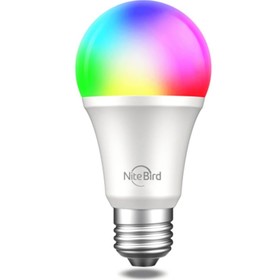 Умная лампочка Nitebird WB4, Wi-Fi, E27, 8 Вт, 800 Лм, разноцветная, таймер, защита