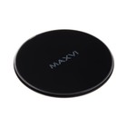 Беспроводное зарядное устройство Maxvi A315W1, 3 А, 15 Вт, LED подсветка, черное - фото 319657438