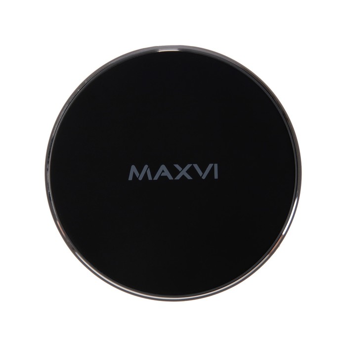 Беспроводное зарядное устройство Maxvi A315W1, 3 А, 15 Вт, LED подсветка, черное - фото 51465029