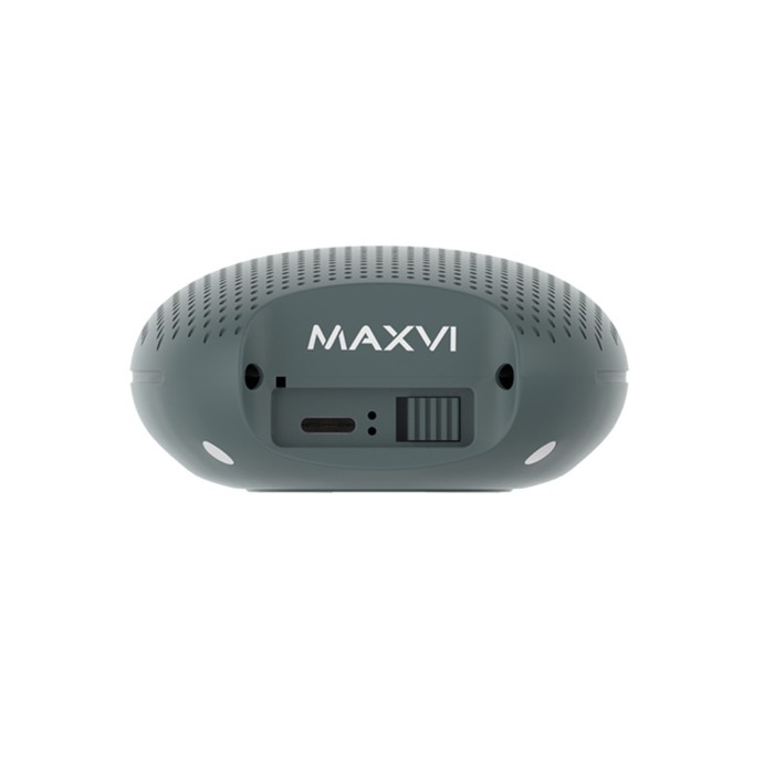 Портативная колонка Maxvi PS-01, 3 Вт, 500 мАч, BT 5.0, IP54, серая - фото 51329587