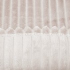 Плед Вертикаль 150х200см, молоко, велсофт 280г/м, пэ100% - фото 32915198