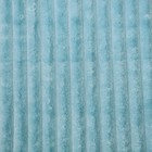 Плед Вертикаль 200х220см, голубая волна, велсофт 280г/м, полиэстер 100% - фото 49201814