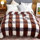 Плед «Бастион» 150×200 см, велсофт, каштановый - Фото 1