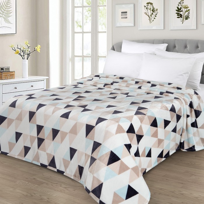 Плед Каприз200х220см, каштан, велсофт 280г/м, пэ100%