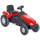 Трактор большой на педалях, цвет красный - фото 319657609