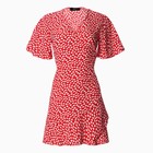 Платье мини женское MIST Flower, красное, размер 46 - Фото 8