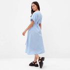 Платье женское на пуговицах MIST Summer time, голубой, р.44 - фото 24292266