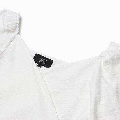 Топ рубашка женский MIST Summer time, белый, размер 46