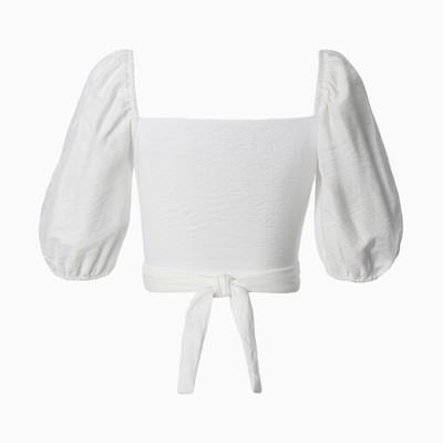 Топ рубашка женский MIST Summer time, белый, размер 46