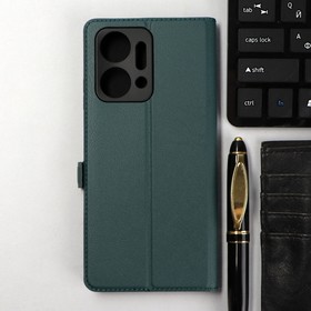 Чехол-книжка Krutoff Eco Book, для смартфона Honor X7a, зеленый 9844714