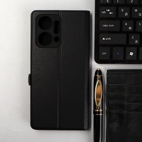 Чехол-книжка Krutoff Eco Book, для смартфона Honor X7a, черный 9844717