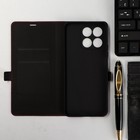 Чехол-книжка Krutoff Eco Book, для смартфона Honor X8a, красный - фото 51465068 Чехол-книжка Krutoff Eco Book, для смартфона Honor X8a, красный - фото 51465068