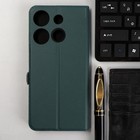 Чехол-книжка Krutoff Eco Book, для смартфона INFINIX Smart 7, зелёный 9844726 - фото 10788913